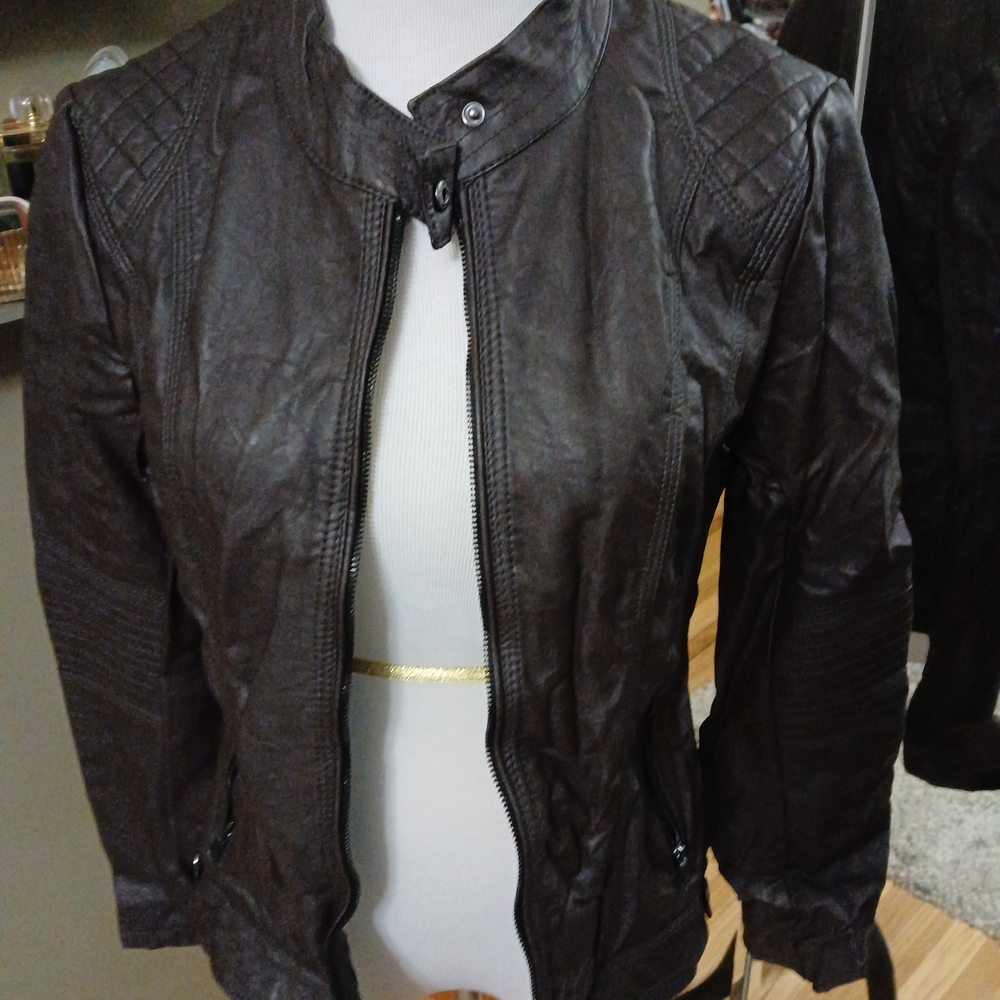Cavalini Dark Brown Leather Jacket